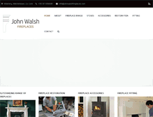 Tablet Screenshot of johnwalshfireplaces.com